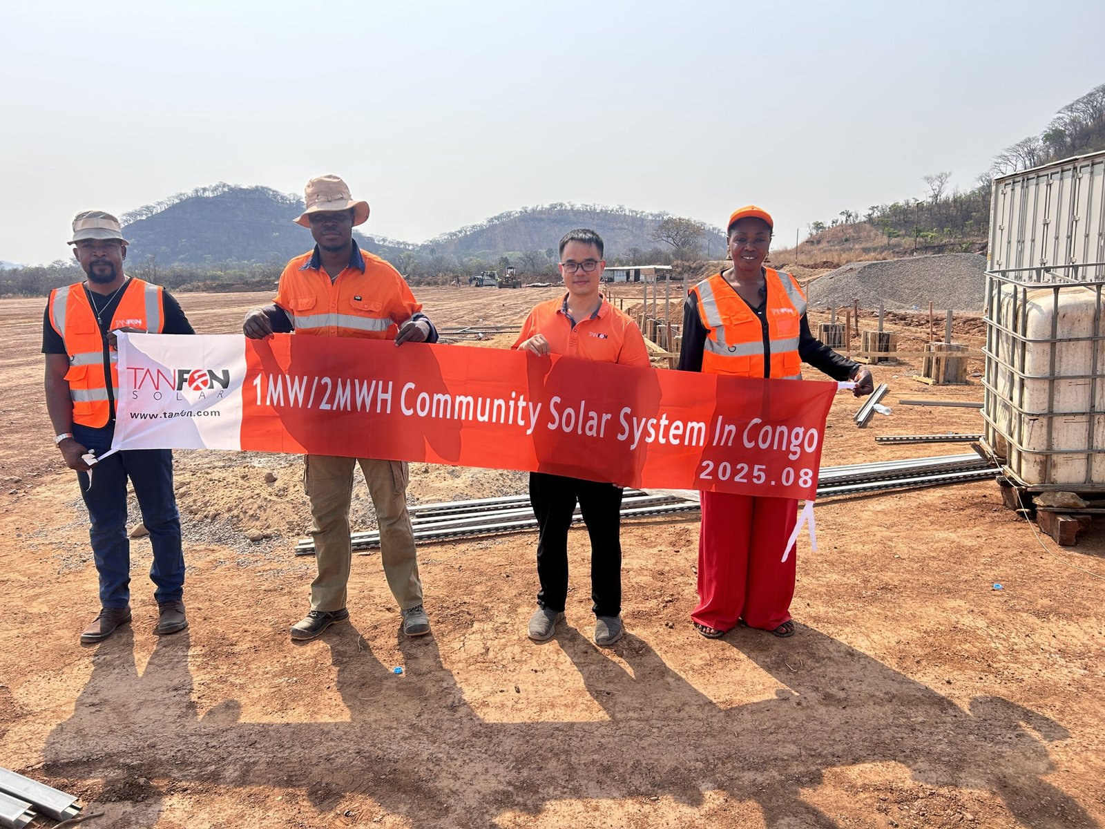 Tanfon Completes 1 MW Solar + 2 MWh Storage Project in Congo - Tanfon Solar